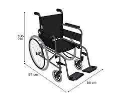 Silla de Ruedas Mobicare Negra Plegable Todo Terreno Ligera para Adultos