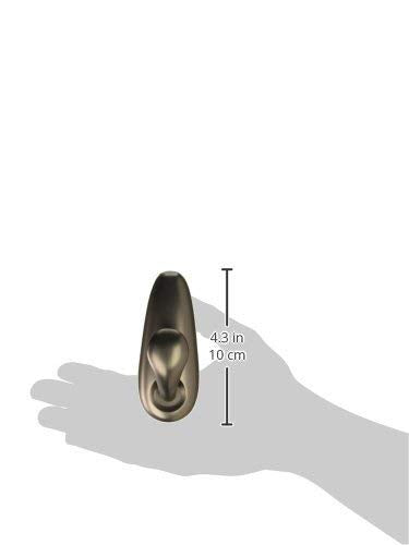 Command Forever Classic Metal Hook, Large, Oil Rubbed Bronze, 6-Hooks (FC13-ORB-2ES)