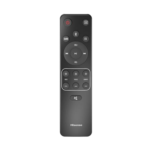 Hisense HS5100-5.1 Canal 540 W Barra de Sonido con subwoofer inalámbrico de 6.5 Pulgadas, 540 W de Potencia máxima de Audio, 5.3 Bluetooth inalámbrico, Alimentado por DTS Virtual: X, HDMI