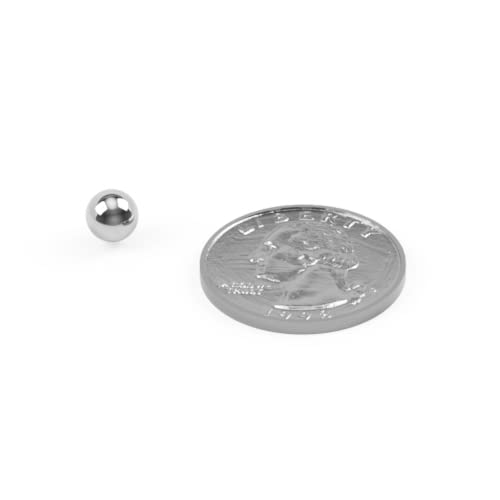 100 grandes bolas agitadoras de acero inoxidable de 1/4 pulgadas para esmalte de uñas.
