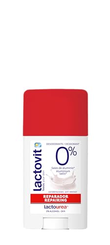 Lactovit Lactourea Desodorante en Barra, reparador piel seca extra seca, 60ml, 3 unidades