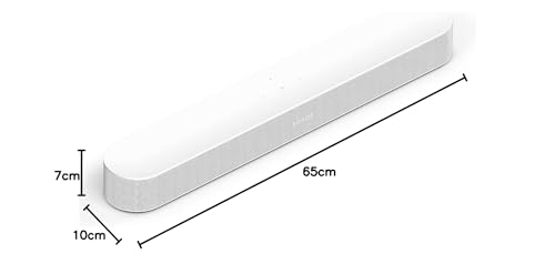 Sonos Beam (Gen 2) Barra de Sonido Inteligente para TV de tamaño Compacto con tecnología Dolby Atmos