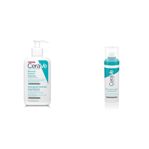 Kit Cerave para piel post-acné: Limpiador Control Imperfecciones + Serum Retinol Anti-Marcas