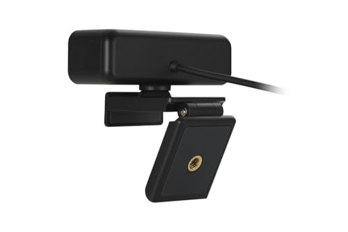Webcam Full HD 1080P Kensington Auto Focus con Micrófono para Videoconferencias, Software Control y Privacy Shutter