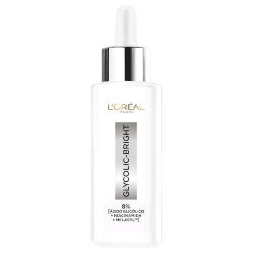 L'Oréal Paris Sérum Anti-manchas Glycolic Bright con Ácido Glicólico y Niacinamida todo tipo de manchas, 30ml