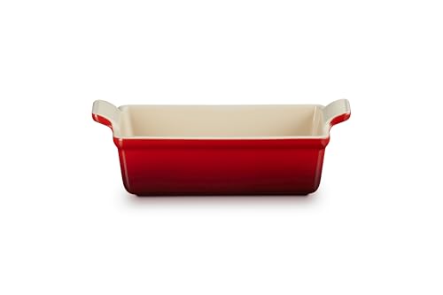 Le Creuset Stoneware Heritage Pan Pan, 9 x 5 x 3 pulgadas (1.5 cuartos de galón), Cerise