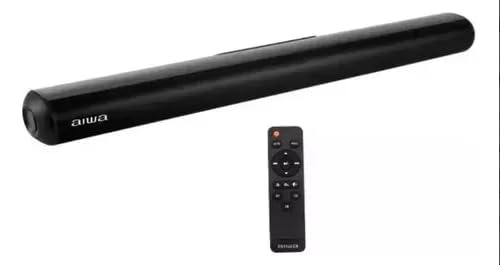 Barra de Sonido AIWA Negro con Potente Audio y Bluetooth Integrado