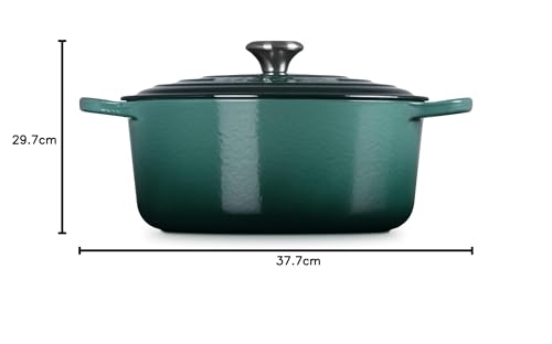 Le Creuset Horno holandés redondo de hierro fundido esmaltado, 7.25 cuartos de galón, Artichaut