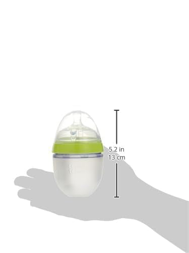 Biberon de silicona de 150 ml, anillo de color verde