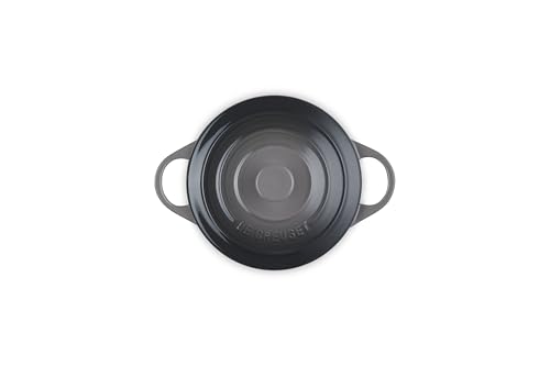 Le Creuset Mini Cocotte redondo de gres, 14 onzas, Oyster