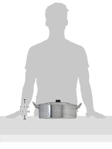 Arrocera Aluminio Vasconia Plata 32 cm 8 Litros