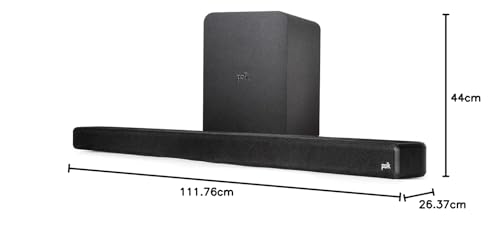 Barra de Sonido Polk Signa S4 Dolby Atmos eARC Bluetooth con Subwoofer Inalámbrico