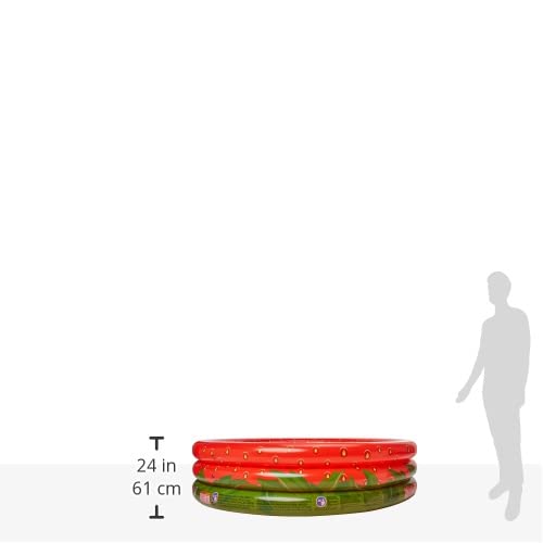 Bestway 51145 Alberca Inflable Redonda 1.60x.38cm 3 Anillos Decor Fruta, Rojo