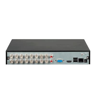 DAHUA DVR de 16 Canales de 5 Megapixeles Lite/WizSense/Cooper-I/H.265+/ 16 Canales HDCVI +8 IP/hasta 24 Canales IP/SMD Plus/ / 1 Sata de hasta 16 TB/Soporta CVI/AHD/TVI/CVBS e IP/Funciones POS/