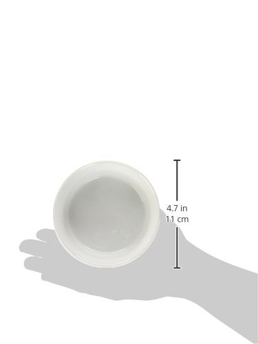 DII Bone Dry Lattice Ceramic Pet Bowl for Food & Water with Non-Skid Silicone Rim for Dogs and Cats (Small - 4.25" Dia x 2"H) Gray - Set of 2