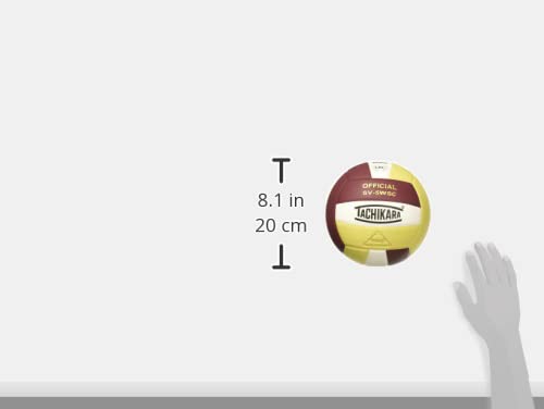 Balón de Voleibol Tachikara Sensi-Tec Cardinal White Vegas Gold de Alto Rendimiento