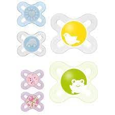 Chupones MAM para Recién Nacidos - Paquete de 4 Piezas, el Mejor para tu Bebé de 0 Meses - Diseño Originales (Recien Nacido, Niña)