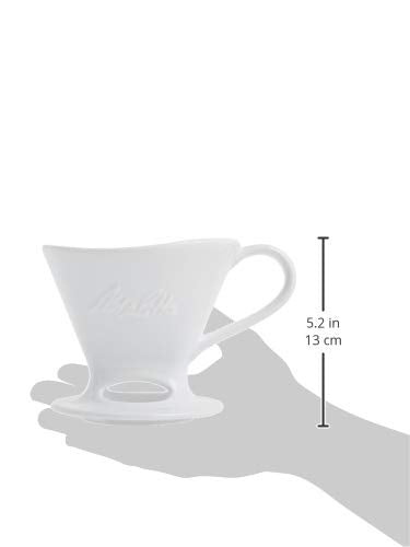 Cafetera Melitta Brillante Blanco Ceramic Signature Series de Vertido