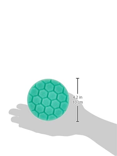 Chemical Guys Hex-Logic Pad, Almohadilla de Pulido Resistente, Verde, 4 Pulgadas