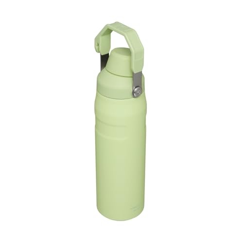 Botella Stanley IceFlow Aerolight 709 ml, con Tapa de Flujo Rápido, Aislamiento de Doble Pared, Mantiene Bebidas Frías, Termo Acero Inoxidable libre de BPA, Botella Stanley 24 oz, CITRON