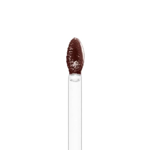 NYX Professional Makeup, LIP IV Gloss Serum Hidratante, Tono: Mocha Me Wet. Tinta de Labios hidratante con alto pigmento infusionado con agua de coco y magnesio. Fórmula vegana.