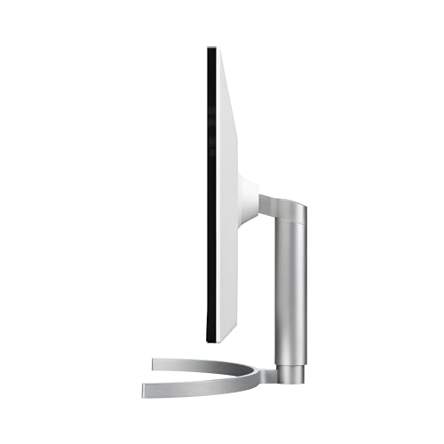 Monitor de Computadora LG Ultrafine 27 Pulgadas Blanco Plateado UHD 4K IPS con VESA DisplayHDR 400, AMD FreeSync y USB-C