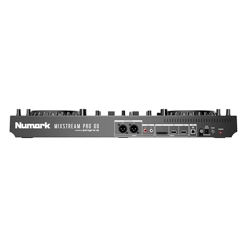 Controlador DJ Numark Mixstream Pro Go portátil con batería y pantalla táctil