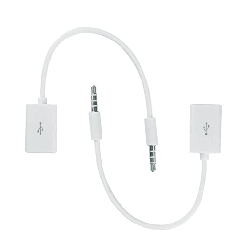 Adaptadores de Audio USB 2.0 a 3.5 mm para el Puerto Auxiliar del Coche con Función de Decodificación MP3