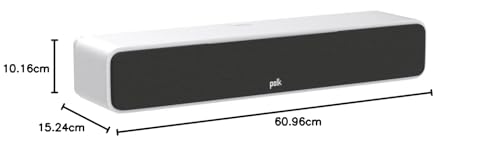 Polk Audio Signature Elite ES35 - Altavoz de Canal Central Delgado, Color Blanco