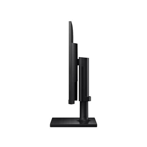 SAMSUNG FT45 Series Monitor de computadora FHD 1080p de 24 Pulgadas, 75 Hz, Panel IPS, HDMI, DisplayPort, concentrador USB, Soporte de Altura Ajustable, WRNTY de 3 años (LF24T454FQNXGO), Negro