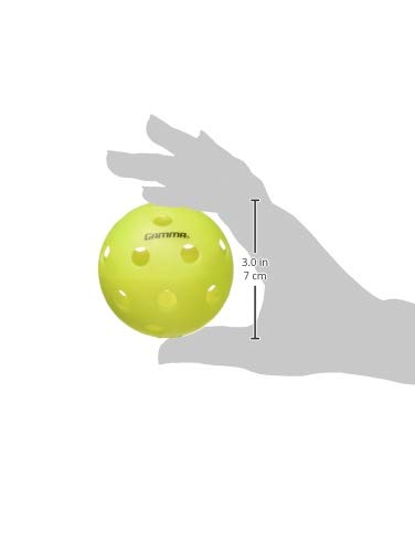 Gamma Sports Photon Indoor Pickleballs, High-Vis Optic Green USAPA Approved Pickleball Balls (60 Pack)
