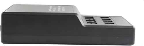 Sistema de Monitorización Auriculares Inalámbricos EXMAX ATG-100T 195-230 MHz para Interpretar en Iglesias y Conferencias con Cargador USB de 16 Puertos