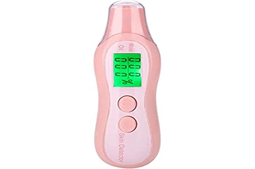 Rotekt Probador del Sensor De La Piel, Analizador De Humedad De La Piel con Analizador De Aceite De Agua De Humedad Facial con Precisión De Pantalla LCD Digital(02)