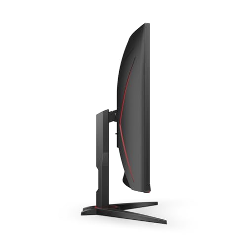 AOC C32G2ZE Monitor de Juegos Curvado sin Marco de 32 Pulgadas, Full HD 1920x1080, VA, 0.5ms 240Hz, AMD FreeSync Premium, DP/HDMI/VGA, VESA, 3-3-1 Programa de reactivación