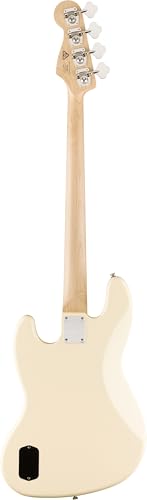 Affinity Series® Active Jazz Bass®, Maple Fingerboard, Black Pickguard, Olympic White