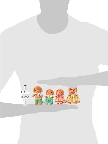 Calico Critters - Familia de caniches de juguete, 7,62 cm