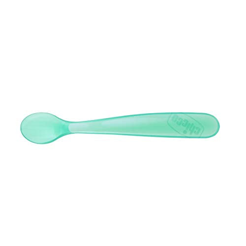 CHICCO Spoon Soft Silicone, 6m+ 2pck, Blue