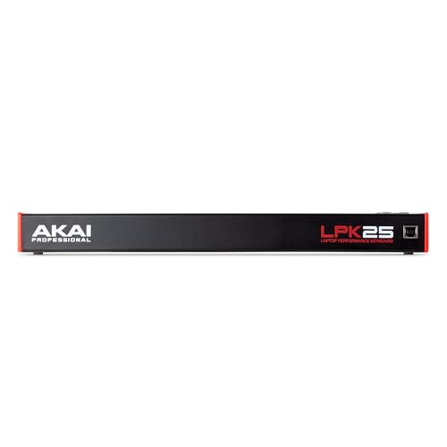AKAI Professional LPK25 MKII - Тeclado controlador MIDI USB con 25 teclas de sinte sensibles para Mac y PC, arpegiador y software de producción musical