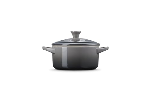 Le Creuset Mini Cocotte redondo de gres, 14 onzas, Oyster