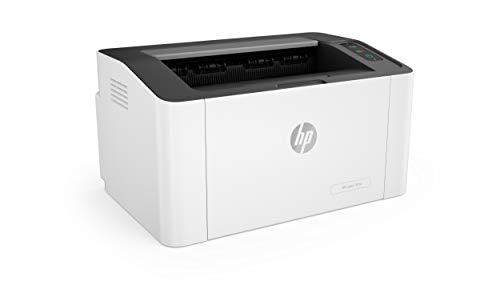 HP Impresora Laser 107w, Láser, Impresión en Negro, Wi-Fi, USB, Impresión y escanéo Smart App, Apple Air Print, Bandeja de 150 Hojas, Pantalla LED (4ZB78A)