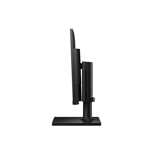 SAMSUNG FT45 Series Monitor de computadora FHD 1080p de 24 Pulgadas, 75 Hz, Panel IPS, HDMI, DisplayPort, concentrador USB, Soporte de Altura Ajustable, WRNTY de 3 años (LF24T454FQNXGO), Negro