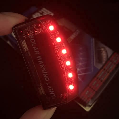 Alarma Solar Sunnytech Azul con 6 Luces LED Intermitentes para Coche