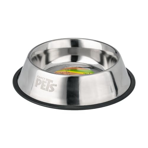 Fancy Pets Plato de Acero Inoxidable para Perro con 32 Onzas o 907 Gramos