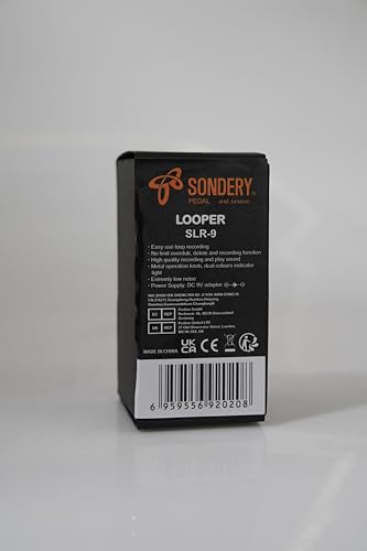 Pedal Looper Triple Sondery 30 Minutos de Bucle por Pista con Overdubs Ilimitados y Carga USB