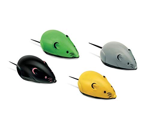 Juguete para Gato PAWFFY Ratón Plástico Avanzable con Cuerda (28 Piezas)