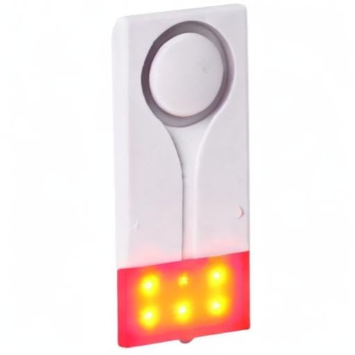 Alarma Inalámbrica Mengshen Blanco 105db con Luz Brillante para Puertas y Ventanas