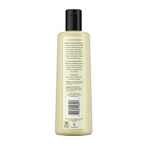Neutrogena - Aceite Corporal Light Sesame, Unisex, 16 oz