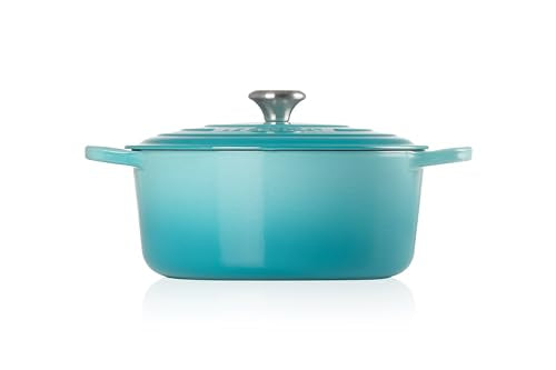 Le Creuset Signature 21177281702430 - Caribe - Caribe - Caribe - Caribe - Caribe - Caribe - Caribe - Cacerola para todo tipo de fuegos e inducción, con tapa
