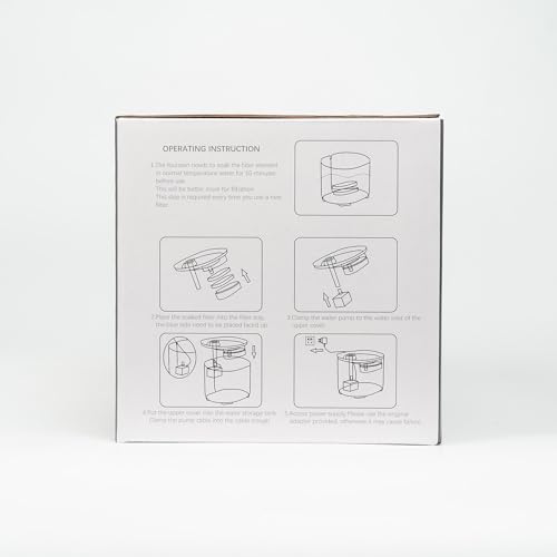 HAPUP Fuente para Gatos Bebedero Gatos Automático Silenciosa 2,2L Fuente Gato con 2 Modos de Flujo Agua Filtración Quíntuple Bomba de Agua Adaptador UE Cepillo y Filtro Fuente Gatos