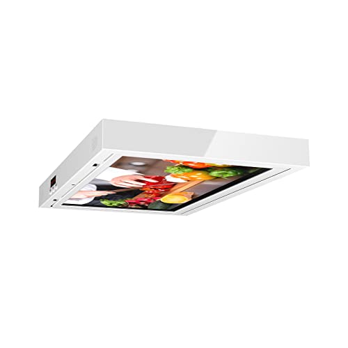 Smart TV SYLVOX Blanco Puro Rotación 360° y Visualización Abatible para Cocina y RV